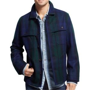 Tommy Hilfiger Hannaford Plaid Jacket Size XL Mens Wool Blend Heavy Tartan Coat